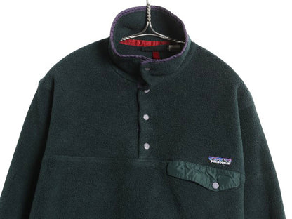90s パタゴニア スナップT メンズ S 古着 94年製 オールド アウトドア フリース ジャケット プルオーバー ブルゾン ジャンパー ハイネック