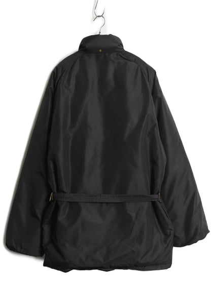 60s USA製 ★ ALP SPORT ダウン スキー ジャケット メンズ M / ヴィンテージ ALPINE DESIGNS アウトドア ハーフ コート ベルト付き 黒 無地