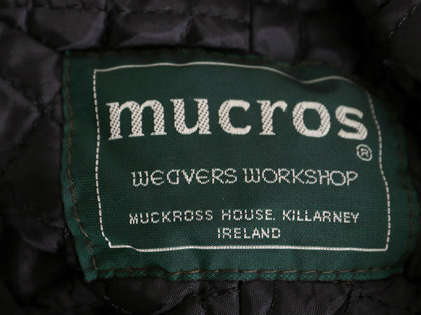 デッドストック アイルランド製 マクロス ツイード ウール ハンチング キャップ メンズ レディース XL / 帽子 シンプル 無地 大きいサイズ 