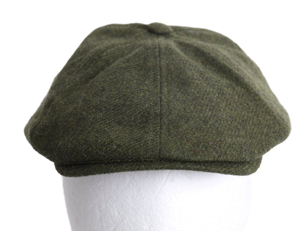 デッドストック アイルランド製 マクロス ツイード ウール ハンチング キャップ メンズ レディース XL / 帽子 シンプル 無地 大きいサイズ 