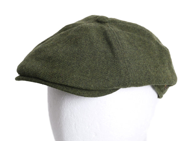 デッドストック アイルランド製 マクロス ツイード ウール ハンチング キャップ メンズ レディース XL / 帽子 シンプル 無地 大きいサイズ 