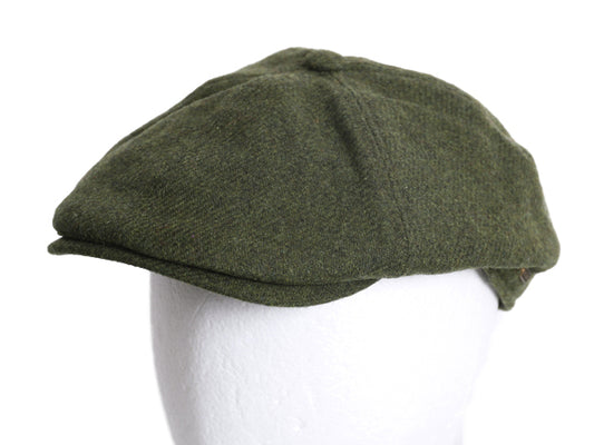 デッドストック アイルランド製 マクロス ツイード ウール ハンチング キャップ メンズ レディース XL / 帽子 シンプル 無地 大きいサイズ 