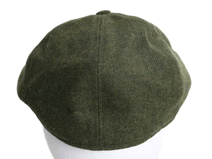 デッドストック アイルランド製 マクロス ツイード ウール ハンチング キャップ メンズ レディース XL / 帽子 シンプル 無地 大きいサイズ 
