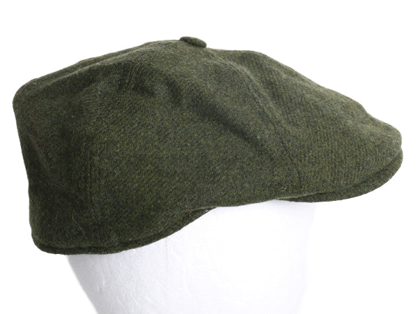 デッドストック アイルランド製 マクロス ツイード ウール ハンチング キャップ メンズ レディース XL / 帽子 シンプル 無地 大きいサイズ 