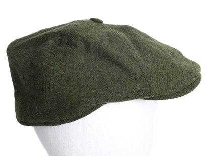 デッドストック アイルランド製 マクロス ツイード ウール ハンチング キャップ メンズ レディース XL / 帽子 シンプル 無地 大きいサイズ 