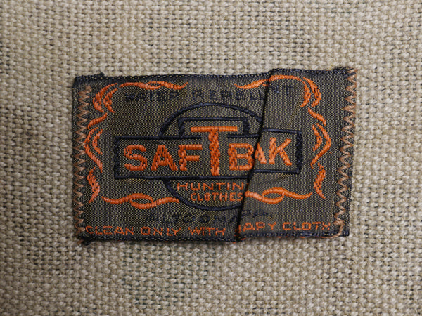 70s SAFTBAK ダックハンター カモ ハンティング ベスト メンズ L 程 / ヴィンテージ アウトドア 迷彩 コットン フルジップ 前開き 重ね着