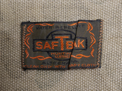 70s SAFTBAK ダックハンター カモ ハンティング ベスト メンズ L 程 / ヴィンテージ アウトドア 迷彩 コットン フルジップ 前開き 重ね着