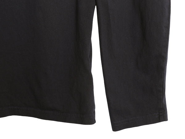 ポロ ラルフローレン フード付き 長袖 Tシャツ メンズ M コットン ロンT フード パーカー プルオーバー カットソー シンプル 薄手 ブラック