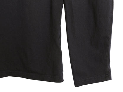 ポロ ラルフローレン フード付き 長袖 Tシャツ メンズ M コットン ロンT フード パーカー プルオーバー カットソー シンプル 薄手 ブラック