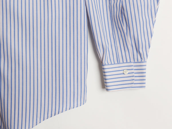 ブルックスブラザーズ ストライプ 長袖 クレリック シャツ メンズ M / TRADITIONAL FIT コットン ドレス ノーアイロン ワイシャツ ビジネス