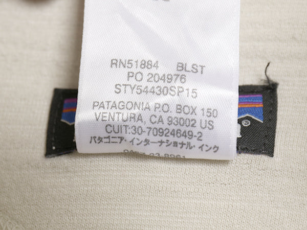 パタゴニア ネセシティ テリー フーデッド プルオーバー レディース L 15年製 長袖 Tシャツ フード パーカー スウェット ヘンリーネック 白