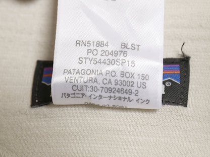 パタゴニア ネセシティ テリー フーデッド プルオーバー レディース L 15年製 長袖 Tシャツ フード パーカー スウェット ヘンリーネック 白