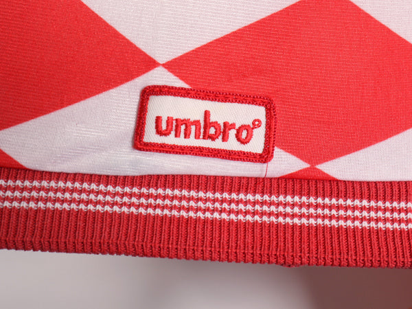 80s 90s USA製 アンブロ 半袖 サッカー ユニフォーム メンズ L / オールド ヴィンテージ 当時物 Tシャツ ジャージ ゲームシャツ ツートン  