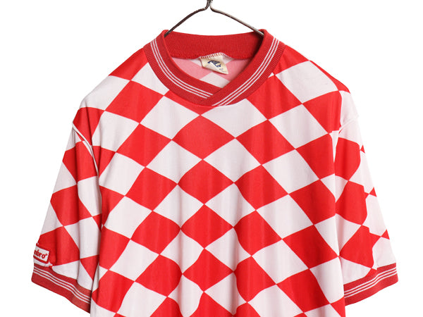 80s 90s USA製 アンブロ 半袖 サッカー ユニフォーム メンズ L / オールド ヴィンテージ 当時物 Tシャツ ジャージ ゲームシャツ ツートン  