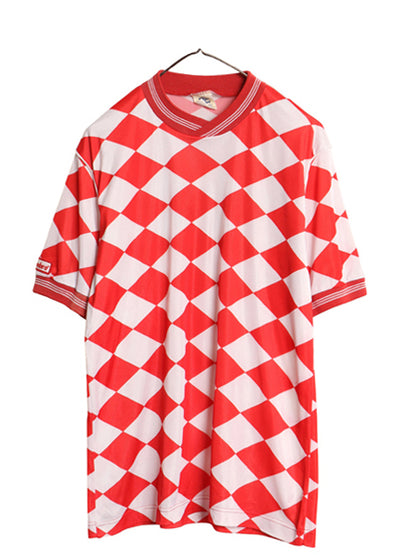 80s 90s USA製 アンブロ 半袖 サッカー ユニフォーム メンズ L / オールド ヴィンテージ 当時物 Tシャツ ジャージ ゲームシャツ ツートン  