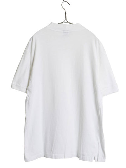 90s オールド ギャップ モックネック 半袖 Tシャツ メンズ M / 紺タグ 無地 ヘビーウェイト ハイネック ブランク トップス カットソー 白