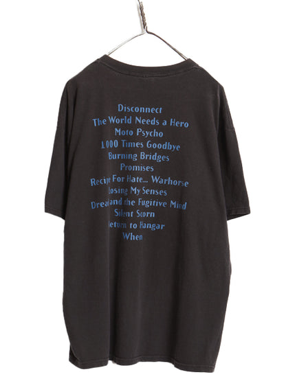00s ★ メガデス スカル イラスト プリント Tシャツ メンズ XL 古着 オールド オフィシャル 当時物 バンド ロック メタル 大きいサイズ 黒