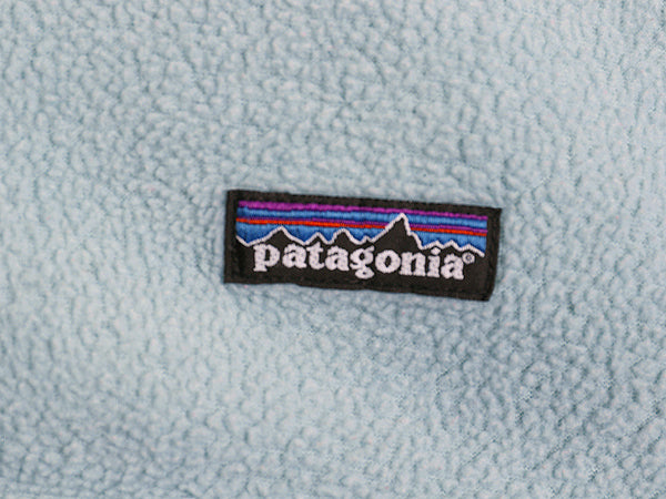 パタゴニア マースピアル シンチラ フリース ジャケット キッズ L レディース S 程 古着 06年製 プルオーバー ハーフジップ カレッジ 刺繍