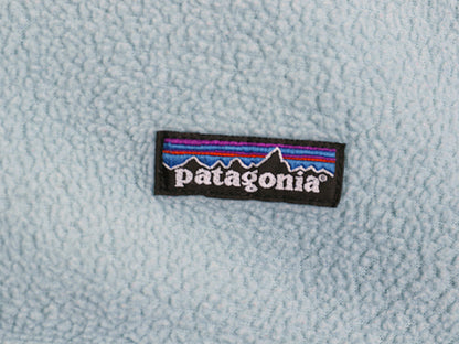 パタゴニア マースピアル シンチラ フリース ジャケット キッズ L レディース S 程 古着 06年製 プルオーバー ハーフジップ カレッジ 刺繍