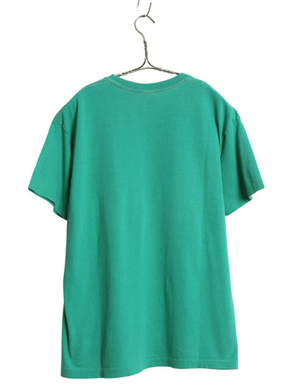 80s オールド ギャップ ポケット付き 無地 半袖 Tシャツ メンズ S 程 / ヴィンテージ シングルステッチ ポケT 耳付き ブランク ターコイズ