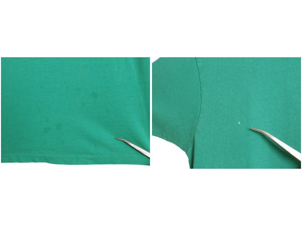 80s オールド ギャップ ポケット付き 無地 半袖 Tシャツ メンズ S 程 / ヴィンテージ シングルステッチ ポケT 耳付き ブランク ターコイズ
