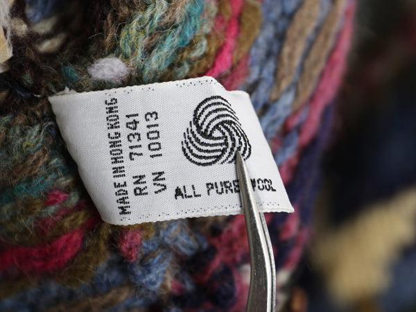 80s エルエルビーン デザイン ニット カーディガン レディース M / ヴィンテージ ウール 前開き 羽織り 絵柄 イラスト アニマル バーズアイ