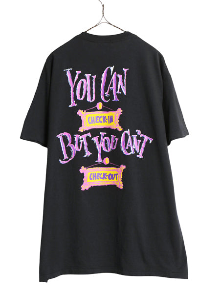 90s USA製 ★ トワイライトゾーン タワーオブテラー プリント Tシャツ メンズ L / オールド オフィシャル ドラマ ムービー ディズニー 黒