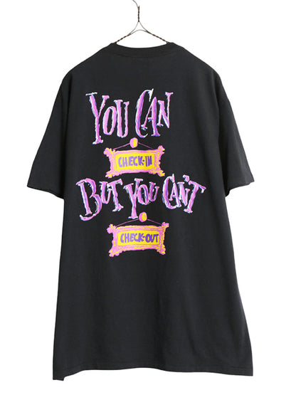90s USA製 ★ トワイライトゾーン タワーオブテラー プリント Tシャツ メンズ L / オールド オフィシャル ドラマ ムービー ディズニー 黒