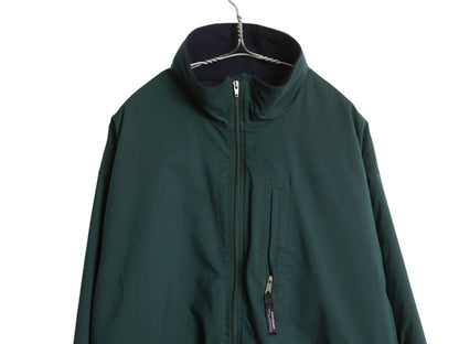 90s ★ パタゴニア ニューマティック ジャケット メンズ XXL オールド 97年製 アウトドア フルジップ ナイロン ジャンパー 大きいサイズ 緑