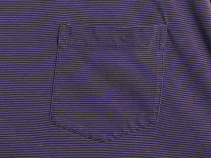 90s オールド ギャップ モックネック ボーダー ポケット付き 長袖 Tシャツ メンズ XL オールド ロンT ポケT カットソー 大きいサイズ 黒 紫