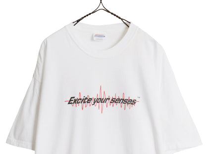 00s ★ JVC 日本ビクター プリント Tシャツ メンズ XL / 古着 オールド 企業物 ロゴ テック 音楽 当時物 ヘビーウェイト 大きいサイズ 白