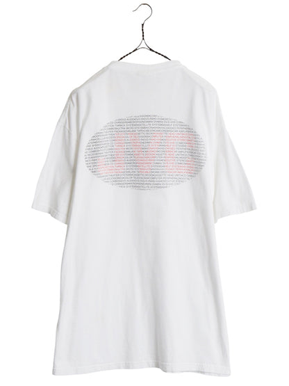 00s ★ JVC 日本ビクター プリント Tシャツ メンズ XL / 古着 オールド 企業物 ロゴ テック 音楽 当時物 ヘビーウェイト 大きいサイズ 白