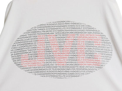 00s ★ JVC 日本ビクター プリント Tシャツ メンズ XL / 古着 オールド 企業物 ロゴ テック 音楽 当時物 ヘビーウェイト 大きいサイズ 白