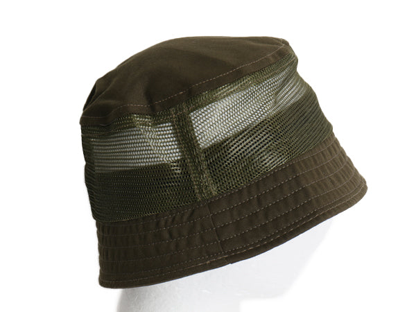 デッドストック 90s USA製 GENERIC COSTUME メッシュ 切替 バケット ハット メンズ レディース L XL 帽子 オールド 無地 シンプル 未使用品