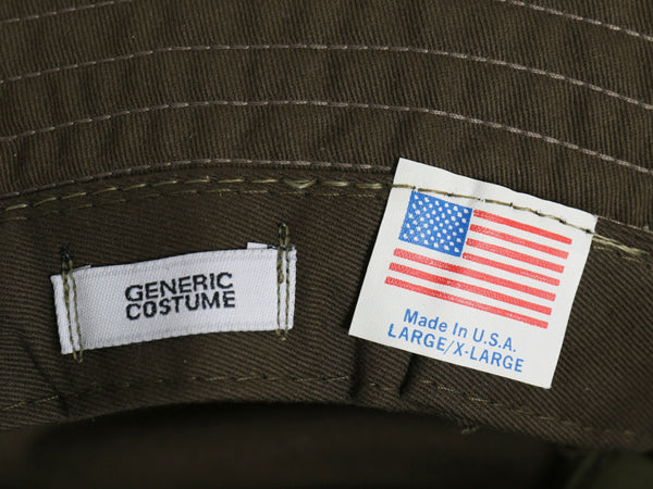 デッドストック 90s USA製 GENERIC COSTUME メッシュ 切替 バケット ハット メンズ レディース L XL 帽子 オールド 無地 シンプル 未使用品