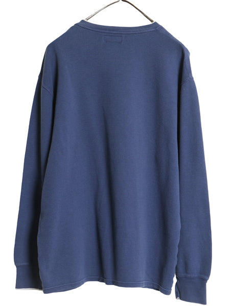 ポロ ラルフローレン 長袖 サーマル Tシャツ メンズ XL ロンT Vネック ワッフル カットソー ワンポイント ポニー ストレッチ 大きいサイズ
