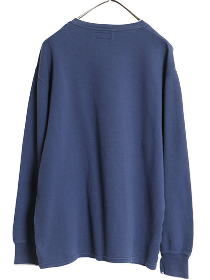 ポロ ラルフローレン 長袖 サーマル Tシャツ メンズ XL ロンT Vネック ワッフル カットソー ワンポイント ポニー ストレッチ 大きいサイズ