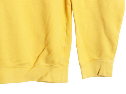 00s ナイキ スモール スウォッシュ 刺繍 スウェット メンズ L / 古着 オールド トレーナー 裏起毛 ワンポイント クルーネック シンプル 黄