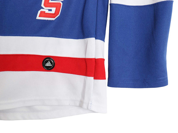 レンジャーズ ホッケー ジャージ メンズ L 程/ NHL オフィシャル アディダス アイスホッケー ユニフォーム ゲームシャツ 長袖シャツ 重ね着