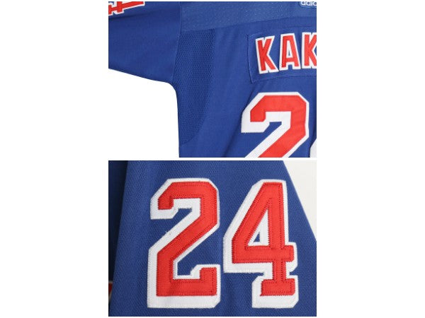 レンジャーズ ホッケー ジャージ メンズ L 程/ NHL オフィシャル アディダス アイスホッケー ユニフォーム ゲームシャツ 長袖シャツ 重ね着