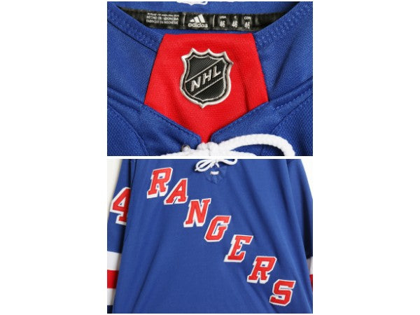 レンジャーズ ホッケー ジャージ メンズ L 程/ NHL オフィシャル アディダス アイスホッケー ユニフォーム ゲームシャツ 長袖シャツ 重ね着