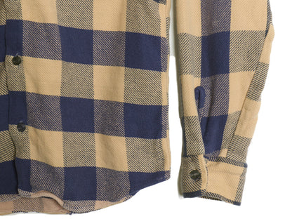 80s USA製 ALASKAN チェック 長袖 ヘビー フランネル シャツ メンズ XS ヴィンテージ ネルシャツ ヘビーウェイト 長袖シャツ マルチカラー