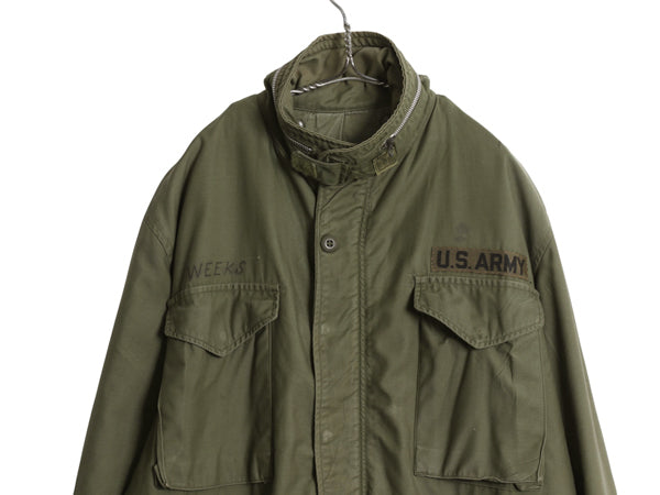 60s ★ 米軍実物 US ARMY M-65 1st フィールド ジャケット MEDIUM 程/ 古着 ヴィンテージ ミリタリー アーミー エポレット無し アルミ 軍物
