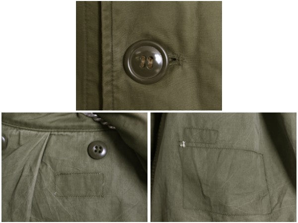60s ★ 米軍実物 US ARMY M-65 1st フィールド ジャケット MEDIUM 程/ 古着 ヴィンテージ ミリタリー アーミー エポレット無し アルミ 軍物