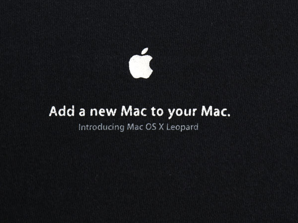 00s ★ アップル MAC ロゴ プリント Tシャツ メンズ L 古着 オールド 企業物 当時物 コンピューター テック グラフィック 両面 イラスト 黒