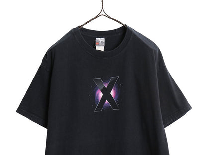 00s ★ アップル MAC ロゴ プリント Tシャツ メンズ L 古着 オールド 企業物 当時物 コンピューター テック グラフィック 両面 イラスト 黒