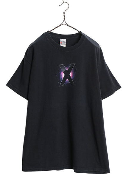 00s ★ アップル MAC ロゴ プリント Tシャツ メンズ L 古着 オールド 企業物 当時物 コンピューター テック グラフィック 両面 イラスト 黒