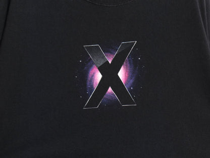 00s ★ アップル MAC ロゴ プリント Tシャツ メンズ L 古着 オールド 企業物 当時物 コンピューター テック グラフィック 両面 イラスト 黒