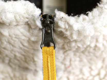 エルエルビーン パイル フリース ベスト レディース M / 古着 ボア 毛足 前開き 重ね着 アウトドア フルジップ ハイネック ナチュラル 防寒