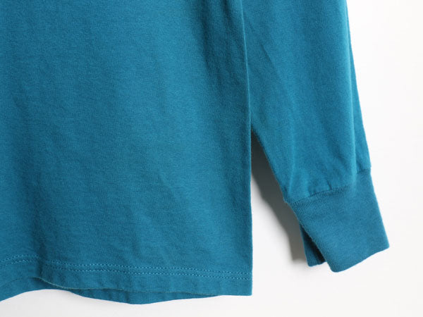 90s USA製 エルエルビーン ラッセル 別注 長袖 Tシャツ メンズ レディース S 古着 オールド ロンT ポケT 無地 ポケット付き ロングスリーブ